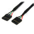 Фото #2 товара StarTech.com 24in Internal 5 pin USB IDC Motherboard Header Cable F/F - 0.609 m - IDC - IDC - Female - Female - Straight