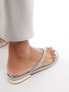 Фото #7 товара Simmi London Havanah embellished flat sandal in silver