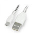 Фото #1 товара MicroUSB B - A 2.0 cable - white nylon braid - 1m