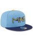 Фото #4 товара Men's Powder Blue Milwaukee Brewers City Connect 9FIFTY Snapback Adjustable Hat