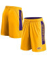 Фото #1 товара Men's Gold Los Angeles Lakers Game Winner Defender Shorts