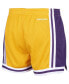 ფოტო #2 პროდუქტის Women's Gold-Tone Los Angeles Lakers Jump Shot Shorts