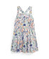 ფოტო #2 პროდუქტის Toddler and Little Girls Tropical-Print Linen-Cotton Dress