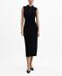 ფოტო #1 პროდუქტის Women's Zipper Neck Dress