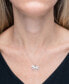Фото #2 товара Wrapped diamond Horse Pendant Necklace (1/4 ct. t.w.) in 10k White Gold, 18" + 2" extender, Created for Macy's