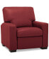 Фото #7 товара Ennia 36" Leather Pushback Recliner, Created for Macy's