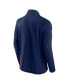 ფოტო #2 პროდუქტის Men's Heather Navy Washington Capitals Authentic Pro Rink Quarter-zip Jacket