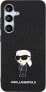 Фото #3 товара Karl Lagerfeld Karl Lagerfeld KLHCS24MGKNPSK S24+ S926 black/black hardcase Fixed Glitter Ikonik Logo Metal Pin