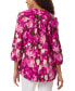 ფოტო #2 პროდუქტის Petite Printed 3/4-Sleeve Tunic