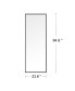 Фото #8 товара Wall-Mounted Alloy Frame Full Length Mirror