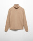 Фото #4 товара Men's Braided Turtleneck Sweater