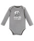 ფოტო #6 პროდუქტის Baby Unisex Organic Cotton Long-Sleeve Bodysuits, Neutral Safari