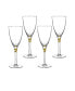 Фото #1 товара Helix Gold Wine Glasses, Set Of 4