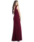 ფოტო #2 პროდუქტის Women's Draped Backless Crepe Dress with Pockets