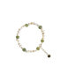 Isabelle — Pearl and green jade bracelet
