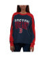 Фото #1 товара Women's Navy, Red Boston Red Sox Smash Raglan Long Sleeve T-shirt