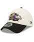 Фото #3 товара Men's Cream, Black Baltimore Ravens 2022 Sideline 39THIRTY 2-Tone Flex Hat