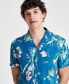 Men's Antonio Regular-Fit Floral Button-Down Camp Shirt, Created for Macy's