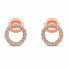Glittering earrings in rose gold rings EA102RAU