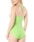 ფოტო #2 პროდუქტის Women's Animal-Print Halter Swimsuit