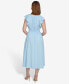 Фото #2 товара Women's Empire-Waist Flutter-Sleeve Midi Dress