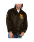 Фото #1 товара Men's Brown San Diego Padres Option Route Satin Full-Snap Jacket