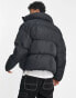 COLLUSION padded puffer jacket in black