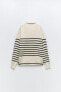 Oversize knit polo sweater