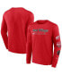 Фото #1 товара Men's Red Detroit Red Wings Strike the Goal Long Sleeve T-shirt