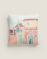 Фото #2 товара Декоративная подушка из хлопка с рисунком Villa от ZARAHOME
