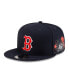 ფოტო #2 პროდუქტის x MLB Men's Navy Boston Red Sox 9FIFTY Snapback Hat