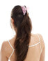 DesignB London cherry print hair claw in pink