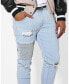 ფოტო #2 პროდუქტის Men's Index Distressed Biker Jeans