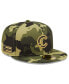 ფოტო #1 პროდუქტის Men's Camo Chicago Cubs 2022 Armed Forces Day On-Field 59Fifty Fitted Hat