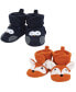 Фото #1 товара Baby Boys Animal Fleece Booties 2-Pack, Navy Owl Fox