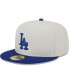 Фото #2 товара Men's Gray, Royal Los Angeles Dodgers World Class Back Patch 59FIFTY Fitted Hat