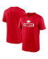 Men's Red Kansas City Chiefs Sideline Legend Performance T-Shirt