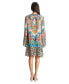 ფოტო #2 პროდუქტის Women's Short Long Bell Sleeves Dress