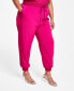 Фото #2 товара Trendy Plus Size Wide-Leg Joggers