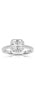 ფოტო #1 პროდუქტის Sterling Silver Asscher-cut Cubic Zirconia Ring