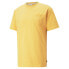 Puma Mmq Pocket Crew Neck Short Sleeve T-Shirt Mens Yellow Casual Tops 53796440