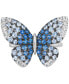 Denim Ombré (1-3/4 ct. t.w.) & White Sapphire (1/3 ct. t.w.) Butterfly Ring in 14k White Gold