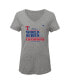 ფოტო #3 პროდუქტის Big Girls Heather Gray Texas Rangers 2023 World Series Champions Locker Room T-shirt