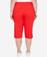 ფოტო #2 პროდუქტის Plus Size Americana Clamdigger Capri Pants