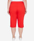 ფოტო #2 პროდუქტის Plus Size Americana Clamdigger Capri Pants