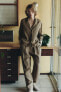 Zw collection striped linen blazer