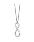Polished Infinity Symbol on a 18 inch Cable Chain Necklace