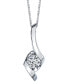 Фото #3 товара Sirena diamond (1/5 ct. t.w.) Pendant in 14k White, Yellow or Rose Gold