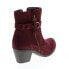 Earth Origins Tori Womens Red Suede Zipper Ankle & Booties Boots 6