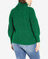 ფოტო #2 პროდუქტის Plus Size Elsa Pom Pom Balloon Sleeve Sweater